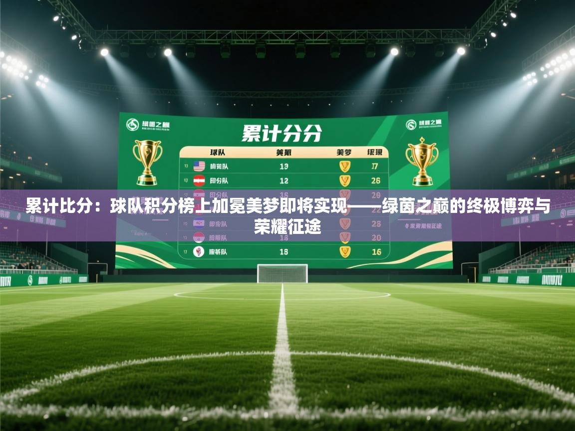 累计比分：球队积分榜上加冕美梦即将实现——绿茵之巅的终极博弈与荣耀征途  第2张